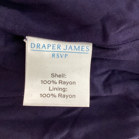 Draper James RSVP Ruffle Wrap Dress Navy Floral XS - Picture 7 of 7